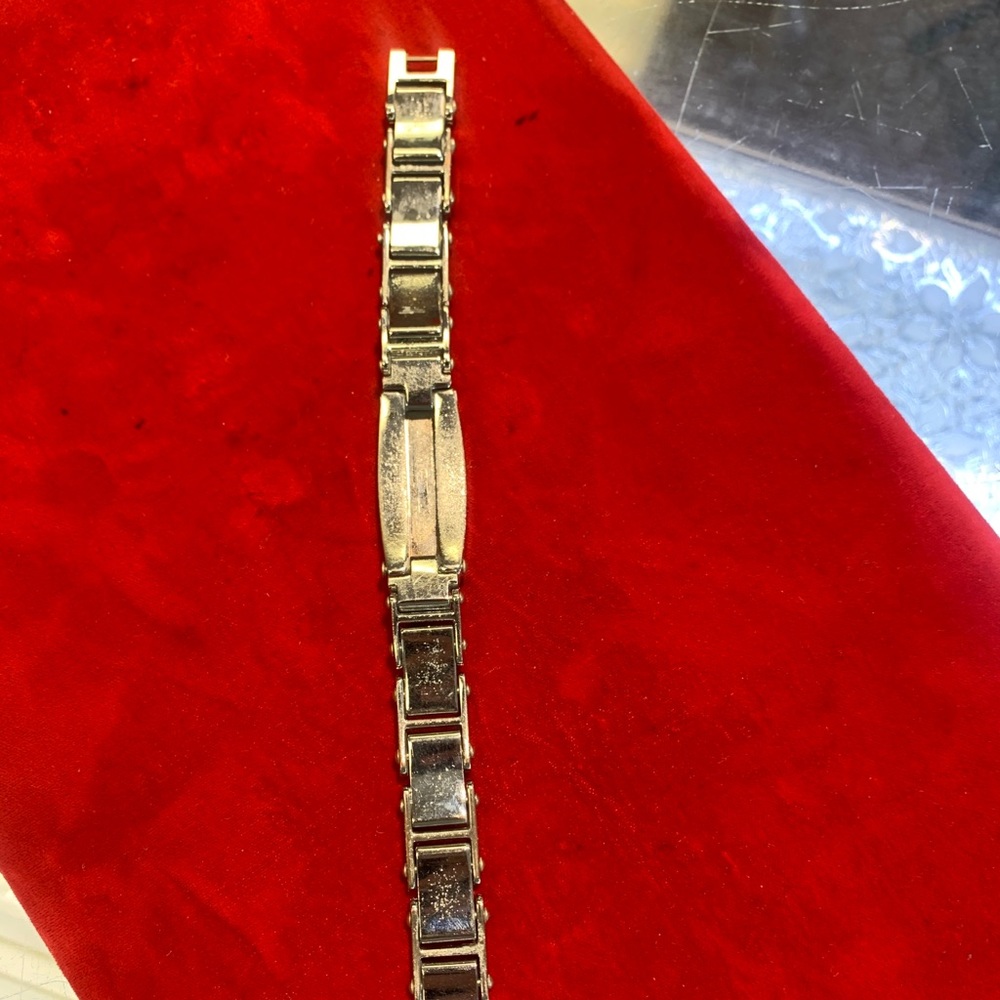 Men bracelet silver